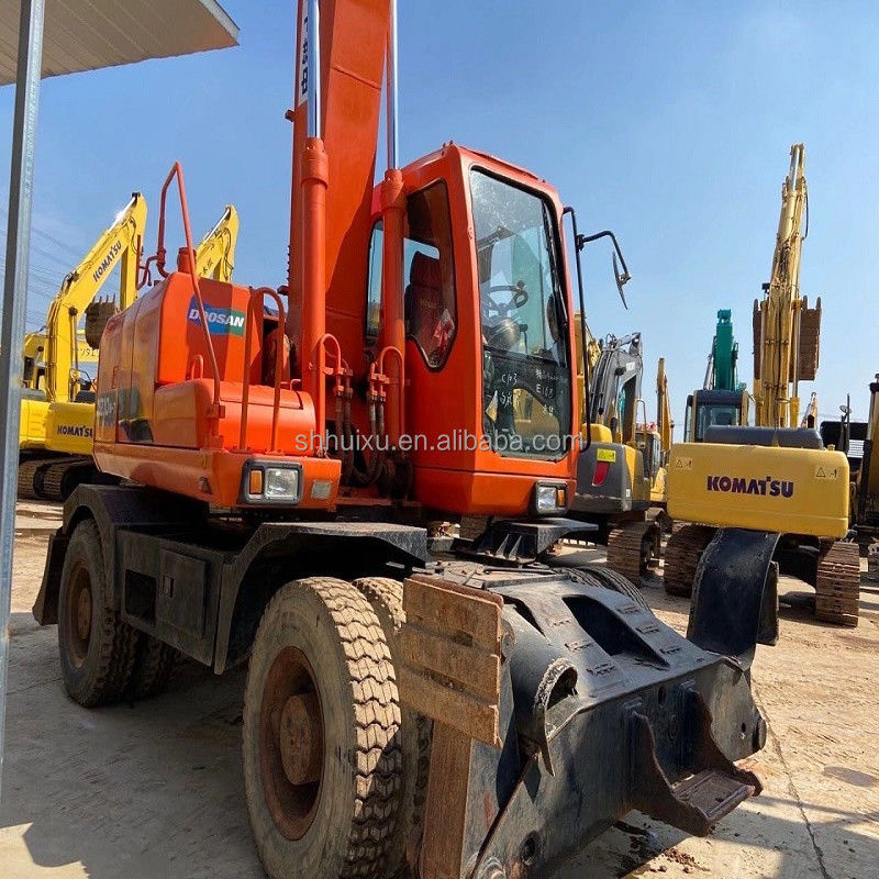 Χρησιμοποιούμενη εκσκαφέας ποιότητας DOOSAN 210W με χαμηλή τιμή προς πώληση/Χρησιμοποιούμενη υδραυλική αναρρίχηση Doosan 210W εκσκαφέας