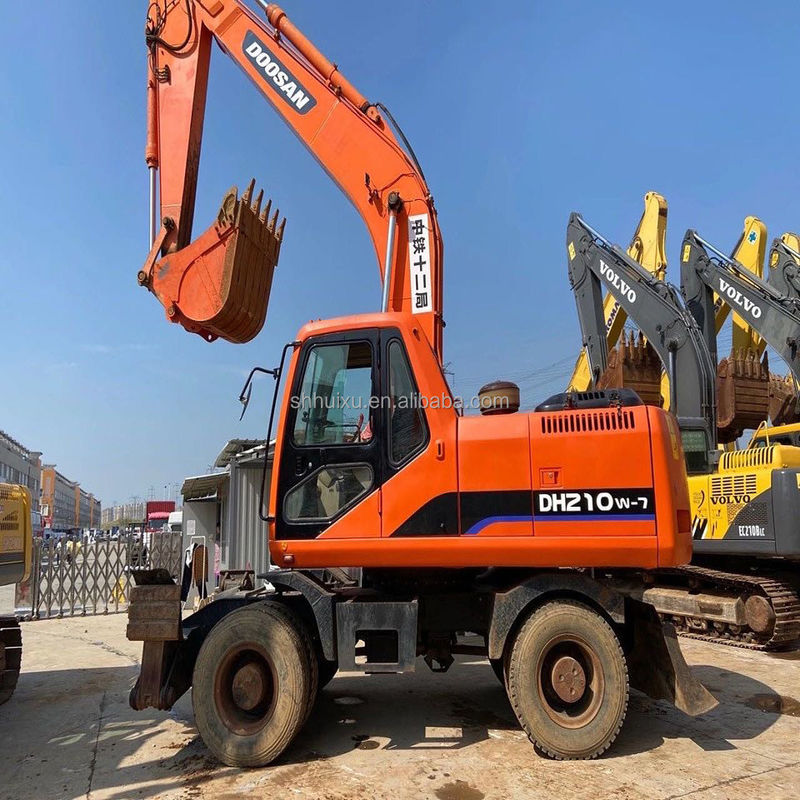 Χρησιμοποιούμενη εκσκαφέας ποιότητας DOOSAN 210W με χαμηλή τιμή προς πώληση/Χρησιμοποιούμενη υδραυλική αναρρίχηση Doosan 210W εκσκαφέας