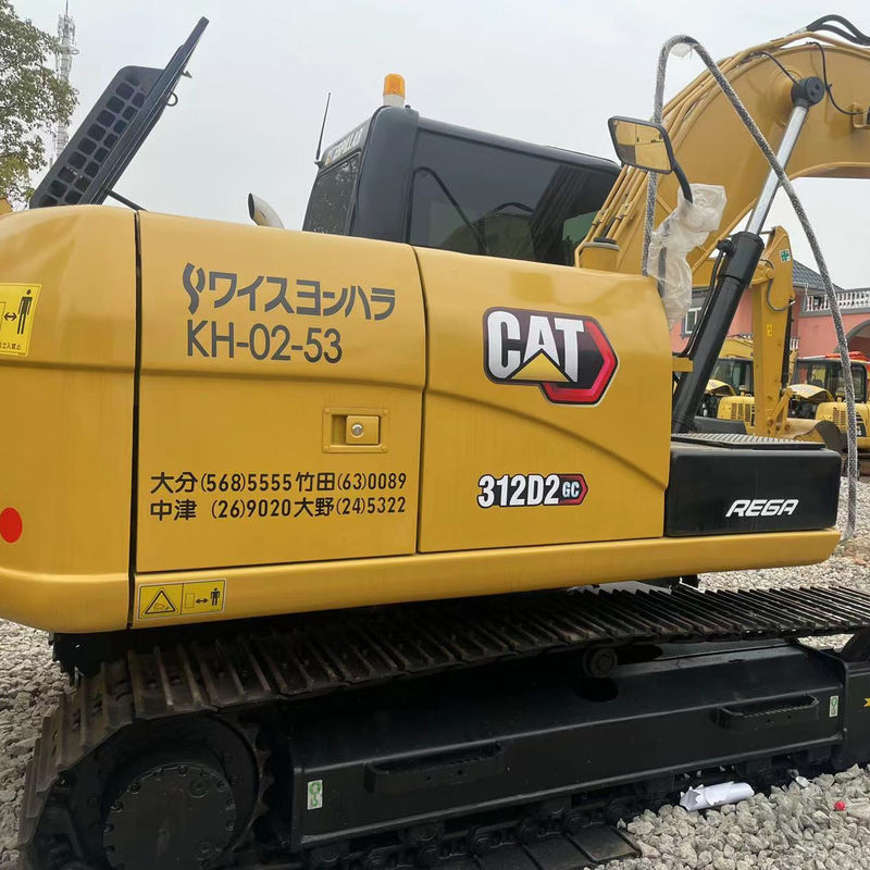 Χρησιμοποιούμενη υδραυλική εκσκαφέας CAT312D κατασκευαστική μηχανή, μεταχειρισμένη εκσκαφέας κάμπιας CAT312D με καλή λειτουργία