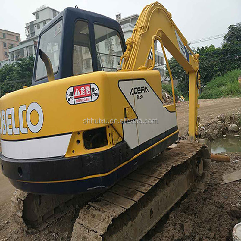 Χρησιμοποιούμενη υδραυλική ανασκαφή Kobelco60-3, μίνι μεταχειρισμένη υψηλής ποιότητας ανασκαφή KOBELCO60-3 φθηνή τιμή