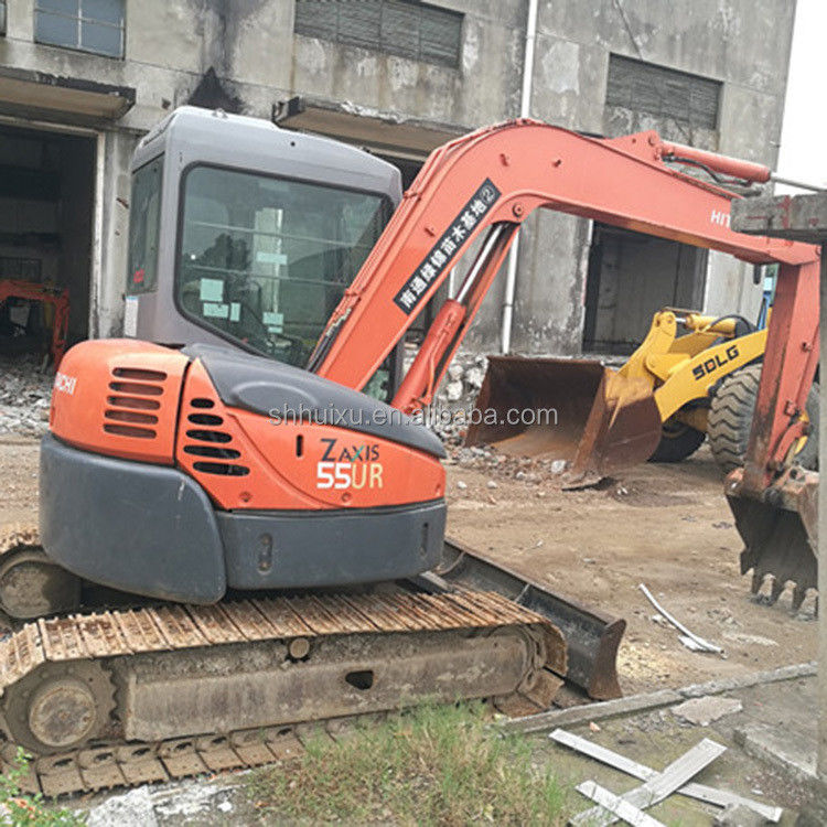 Η Hitachi σε απόθεμα Χρησιμοποιούμενη μίνι σκάφτρα Ιαπωνική HITACHI 55 προς πώληση/Δεύτερο χέρι Μικρή σκάφτρα Crawler σε καλή κατάσταση HITACHI 55