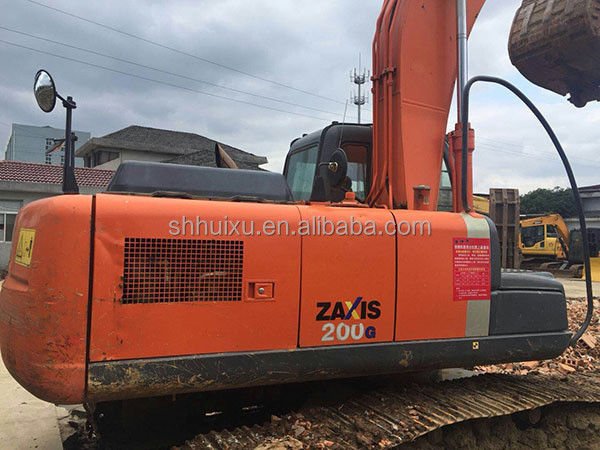 Χρησιμοποιούμενη μηχανή σκάψης Ιαπωνική HITACHI ZX200 μεταχειρισμένη Crawler Excavator HITACHI 200 καλή κατάσταση