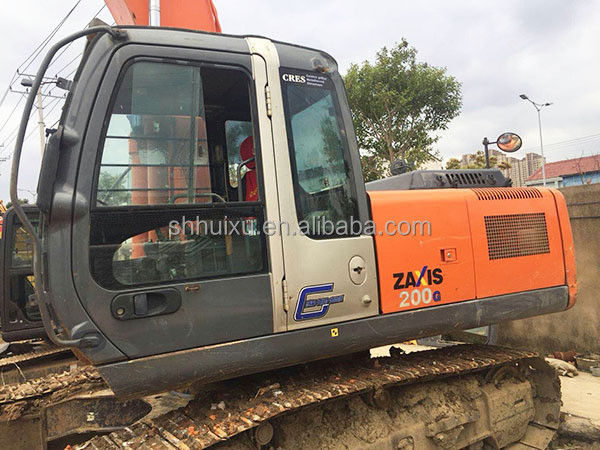 Χρησιμοποιούμενη μηχανή σκάψης Ιαπωνική HITACHI ZX200 μεταχειρισμένη Crawler Excavator HITACHI 200 καλή κατάσταση