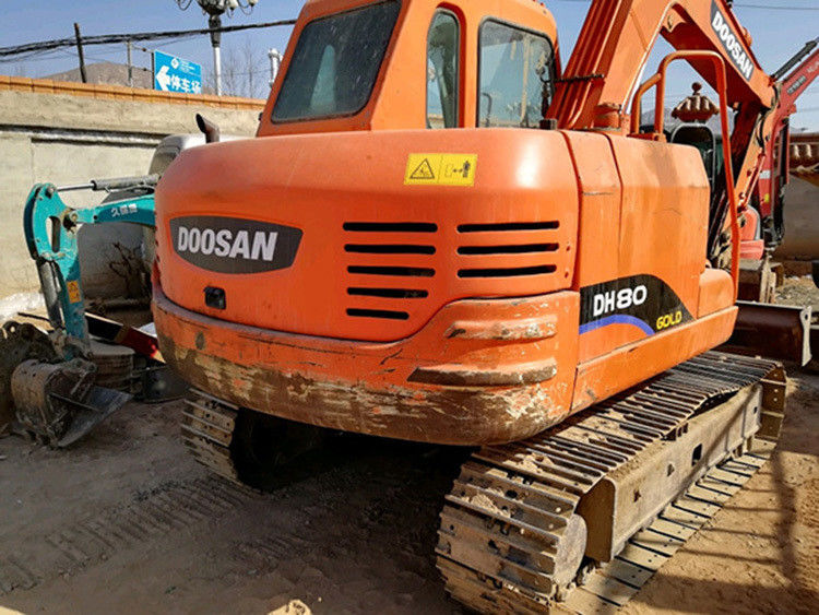 Χρησιμοποιούμενη εκσκαφέας 8 τόνων Doosan DX80 Χρησιμοποιούμενο μοντέλο 80 mini project duty DX80 προς πώληση