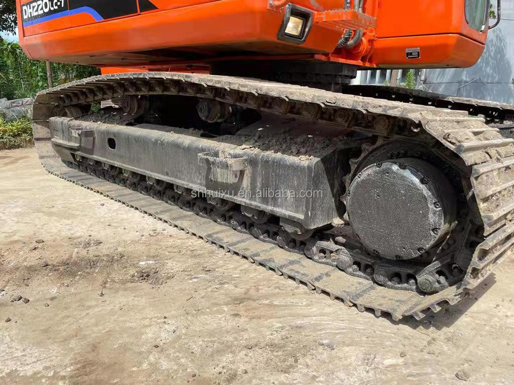 Doosan ζεστή πώληση doosan dh220lc χρησιμοποιημένος εξορυκτής/χρησιμοποιημένη μηχανή σκάψης Doosan DH220-7 Κορέας προέλευση προς πώληση