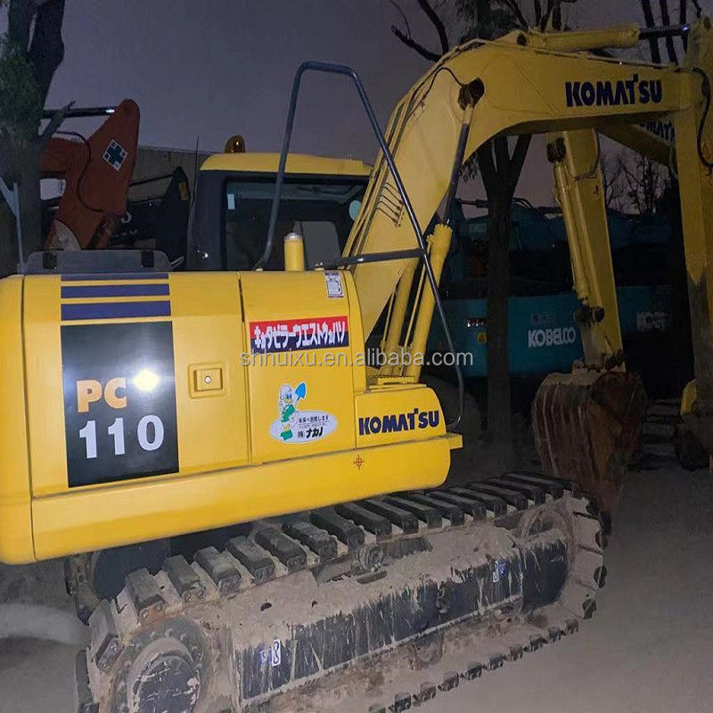 Χρησιμοποιούμενη μηχανή Komatsu PC110 μεταχειρισμένη ιαπωνική μηχανή σκάψης