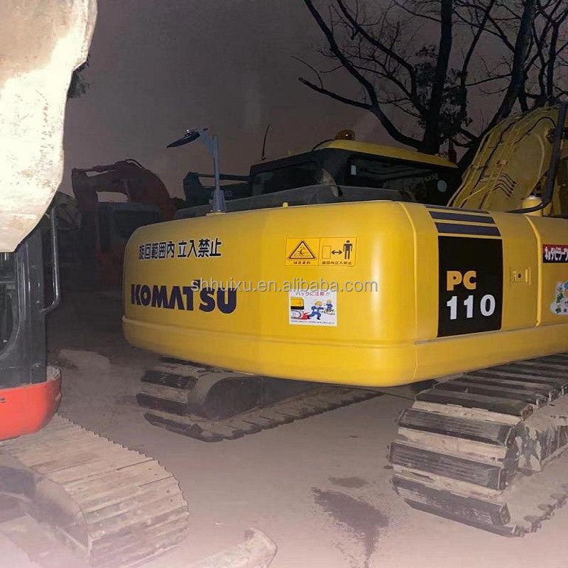 Χρησιμοποιούμενη μηχανή Komatsu PC110 μεταχειρισμένη ιαπωνική μηχανή σκάψης