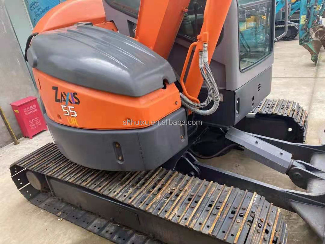 Η Hitachi σε απόθεμα φθηνή τιμή μεταχειρισμένη μίνι σκάφτρα Ιαπωνική HITACHI 55/Δεύτερο χέρι υδραυλική Crawler Excavator καλή κατάσταση HITACHI 55