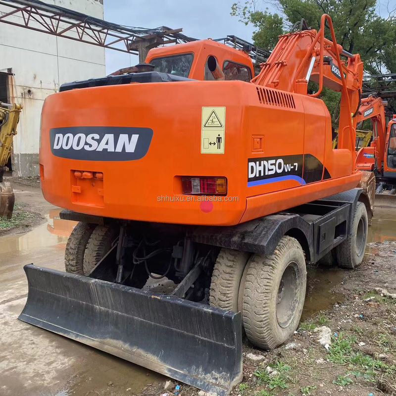 Καυτή πώληση Καυτή πώληση μεταχειρισμένο Doosan DH150 W-7 Χρησιμοποιούμενο εξορυκτήρα σε καλή κατάσταση εξορυκτήρα τροχών.