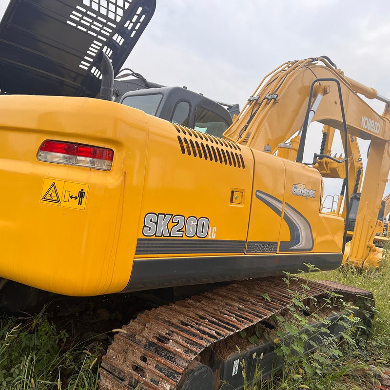 Χρησιμοποιούμενη εκσκαφέας Kobelco SK260 μεταχειρισμένη εκσκαφέας χρησιμοποιούμενο μηχάνημα 26 τόνων χειροκίνητη εκσκαφέας χρησιμοποιούμενη εκσκαφέας