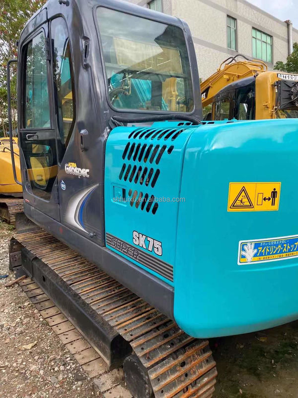 Μικρομίνι εξορυκτής Kobelco 75 μεταχειρισμένο μικρό εξορυκτικό χρησιμοποιημένα μηχανήματα 7,5 τόνων εξορυκτής ΗΠΑ Κίνα εξορυκτής κήπου