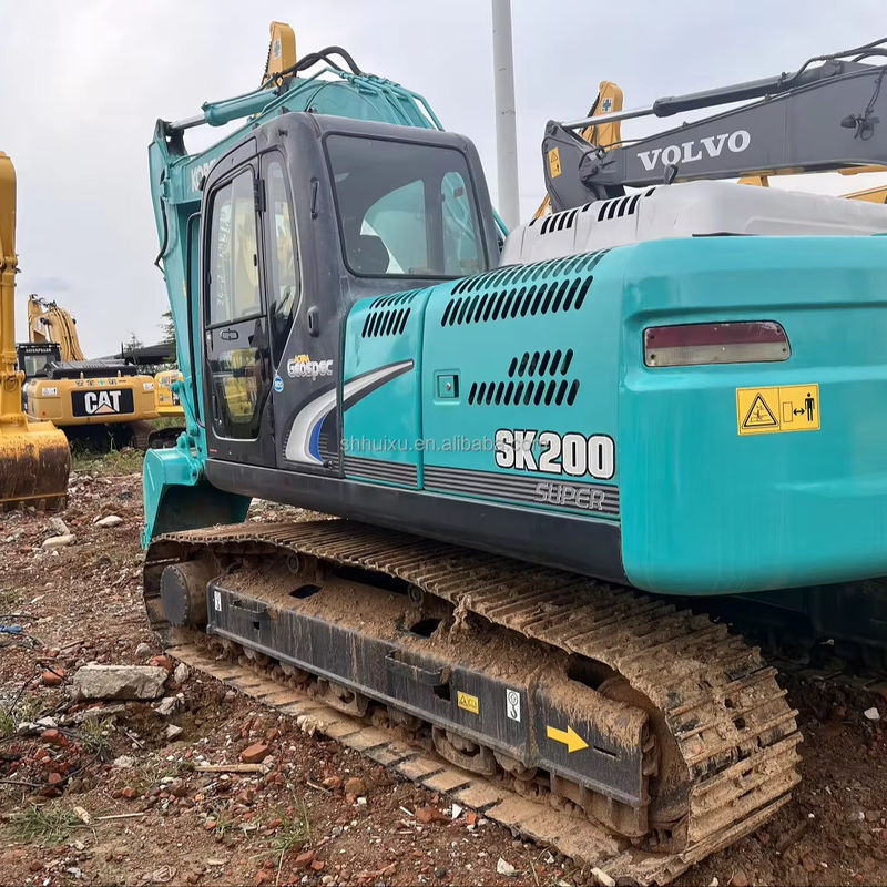 Χρησιμοποιούμενος εξορυκτής Kobelco Sk200 καλή ποιότητα λειτουργίας χρησιμοποιούμενος εξορυκτής Kobelco Sk200