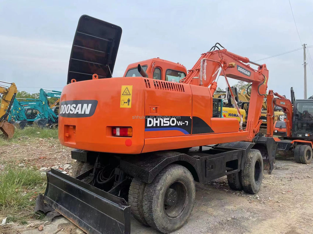 Κίνα τροχοφόρος εκσκαφέας Doosan 150 μεταχειρισμένο εκσκαφέας βαριά μηχανή μεγάλο εκσκαφέας