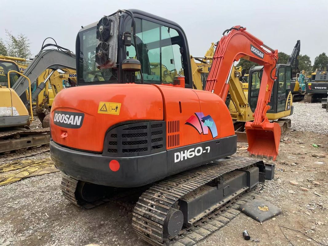 Εκσκαφέας Doosan DH60-7 μικρός σκάφτης χρησιμοποιημένα μηχανήματα εκσκαφέας μεταχειρισμένο υδραυλικό εκσκαφέας
