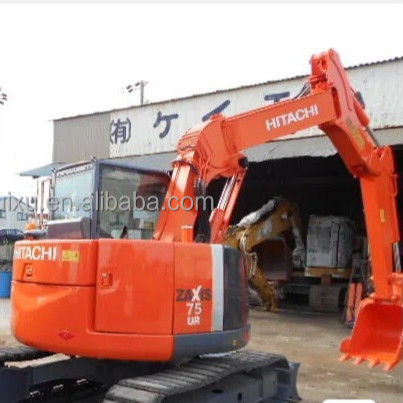 Χρησιμοποιούμενη μίνι σκάφτρα Hitachi ZX75 φθηνή τιμή Καλή ποιότητα μεταχειρισμένη υδραυλική σκάφτρα