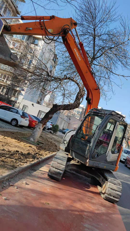 Χρησιμοποιούμενη μίνι σκάφτρα Hitachi ZX75 φθηνή τιμή Καλή ποιότητα μεταχειρισμένη υδραυλική σκάφτρα
