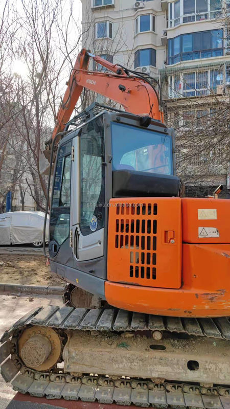 Χρησιμοποιούμενη μίνι σκάφτρα Hitachi ZX75 φθηνή τιμή Καλή ποιότητα μεταχειρισμένη υδραυλική σκάφτρα