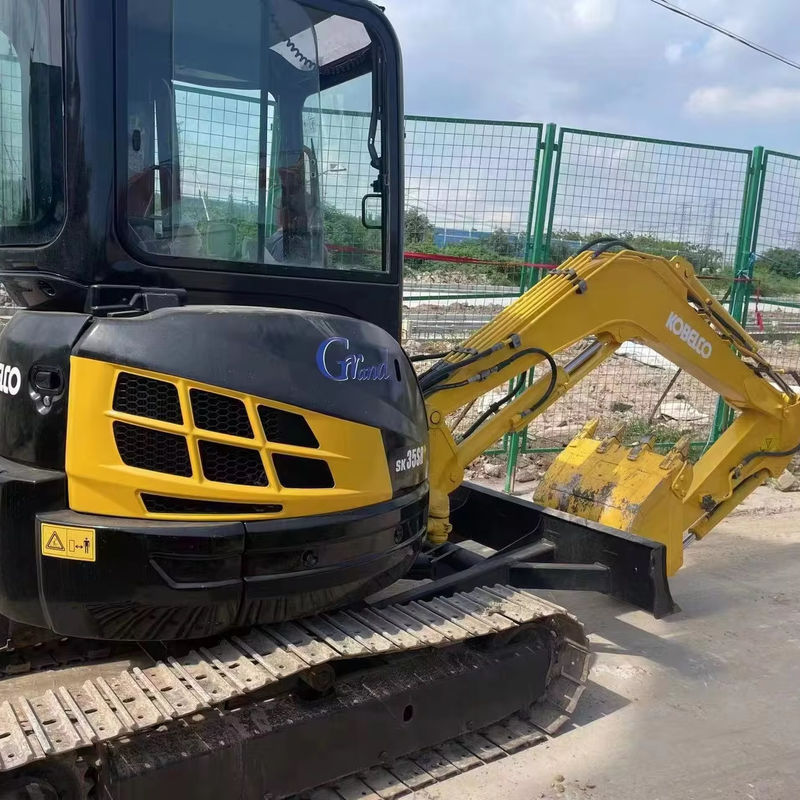 3.5 τόνος Kobelco Sk35 Χρησιμοποιούμενος Kobelco Excavator Magic Screed Μπλε χρώμα
