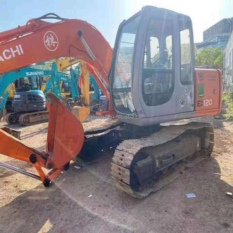 Η Hitachi σε απόθεμα Πιο πωλούμενη Η Hitachi EX120 μεταχειρισμένο υδραυλικό εξορυκτικό/χρησιμοποιημένο εξορυκτικό Η Hitachi EX120 φθηνή τιμή