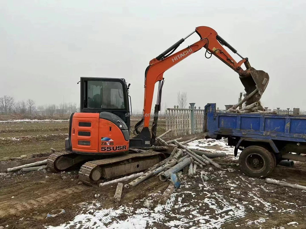 Χρησιμοποιούμενη μίνι σκάφτρα Hitachi ZX55U Φθηνή τιμή/καλή ποιότητα Hitachi ZX55U Χρησιμοποιούμενη υδραυλική σκάφτρα