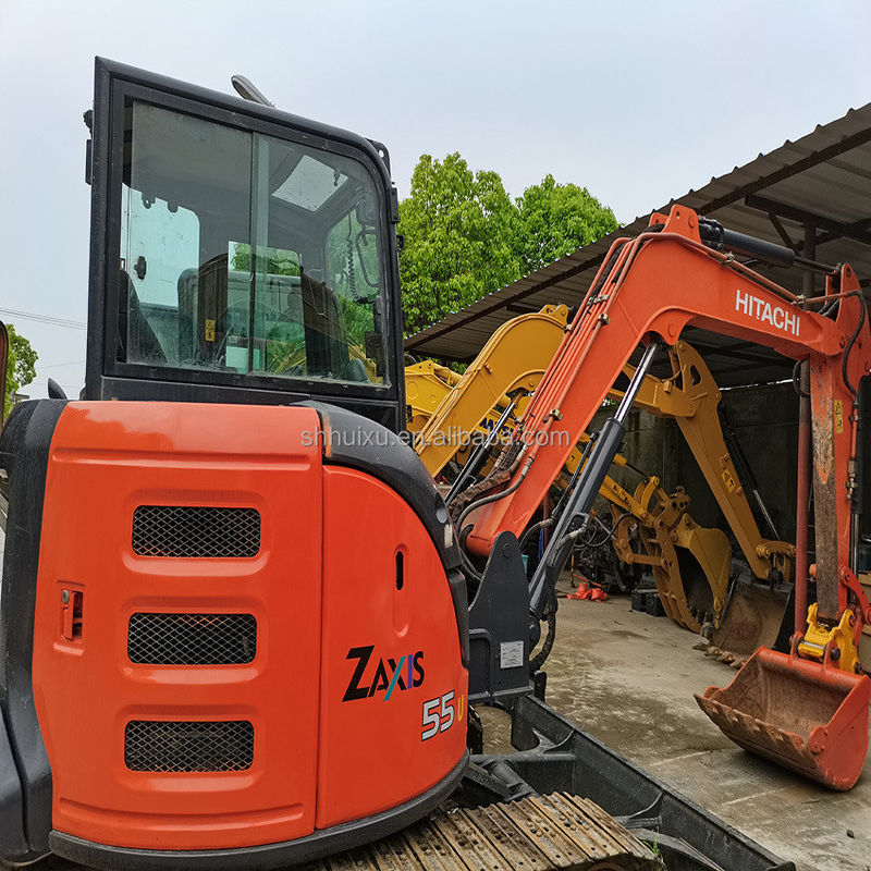 Η Hitachi σε απόθεμα Εξαιρετική ποιότητα Η Hitachi ZX55U Χρησιμοποιούμενος υδραυλικός εξορυκτής/Χρησιμοποιούμενος μίνι εξορυκτής Η Hitachi ZX55U Φθηνή τιμή