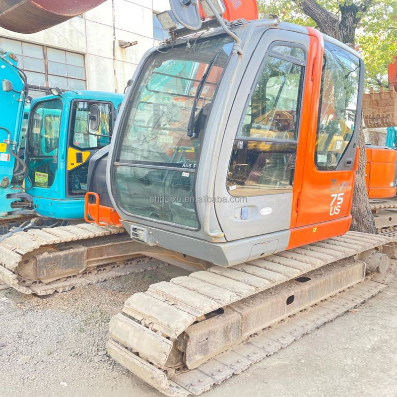 Η Hitachi σε απόθεμα Ιαπωνική προέλευση Η Hitachi ZX75 Χρησιμοποιούμενος υδραυλικός εξορυκτής/Χρησιμοποιούμενος μίνι εξορυκτής Η Hitachi ZX75 καλή ποιότητα Φθηνή τιμή