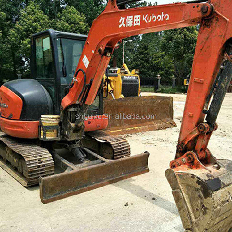 Χρησιμοποιημένη μίνι σκάφτρα Kubota55 Ιαπωνική προέλευση φθηνή τιμή/Δεύτερο χέρι υδραυλική σάπια Εκσκαφέας Kubota55 Υψηλής ποιότητας