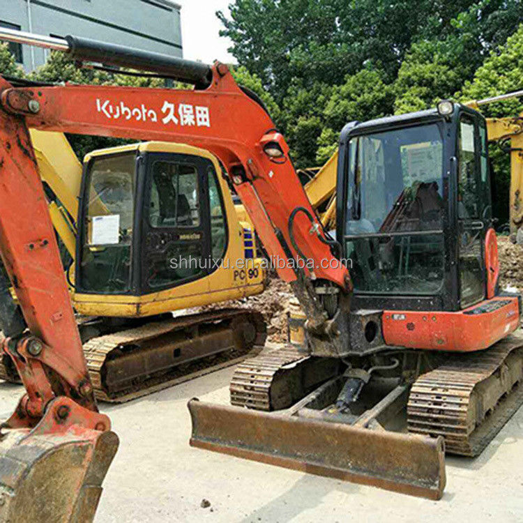 Χρησιμοποιημένη μίνι σκάφτρα Kubota55 Ιαπωνική προέλευση φθηνή τιμή/Δεύτερο χέρι υδραυλική σάπια Εκσκαφέας Kubota55 Υψηλής ποιότητας
