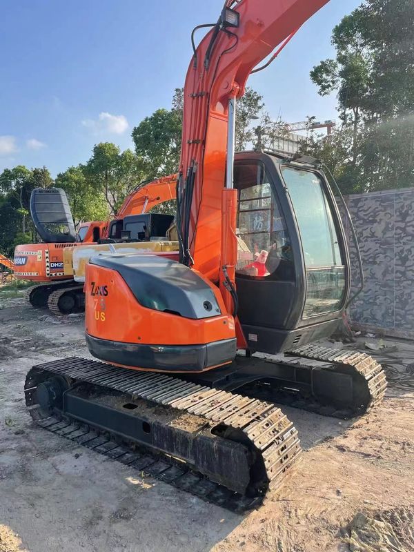 Εκσκαφέας μεταχειρισμένο Hitachi 75 εκσκαφέας μικρά μεταχειρισμένα μηχανήματα 7,5 τόνων υδραυλικός εκσκαφέας μίνι εκσκαφέας