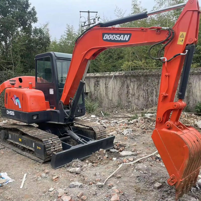 Χρησιμοποιούμενος εξορυκτής Doosan DH55 DX55 DH60 DX60 5,25 τόνων εξορυκτής Crawler