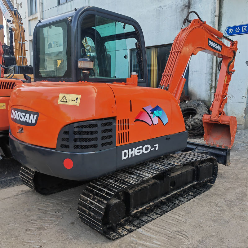 DH60 Dx60 Dh6 Χρησιμοποιούμενος εκσκαφέας Doosan μεταχειρισμένος εκσκαφέας 5,5 τόνων