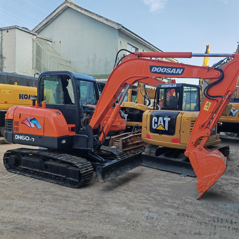 DH60 Dx60 Dh6 Χρησιμοποιούμενος εκσκαφέας Doosan μεταχειρισμένος εκσκαφέας 5,5 τόνων