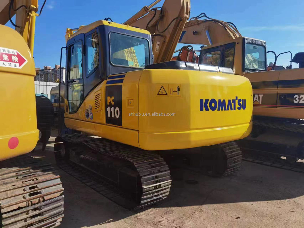 Χρησιμοποιούμενη μηχανή εκσκαφής γης Komatsu PC110 χρησιμοποιούμενη μηχανή χειροκίνητη χρησιμοποιούμενη μηχανή εκσκαφής τρύπας μεταλλικής γραμμής μεταλλική μηχανή εκσκαφής για πώληση