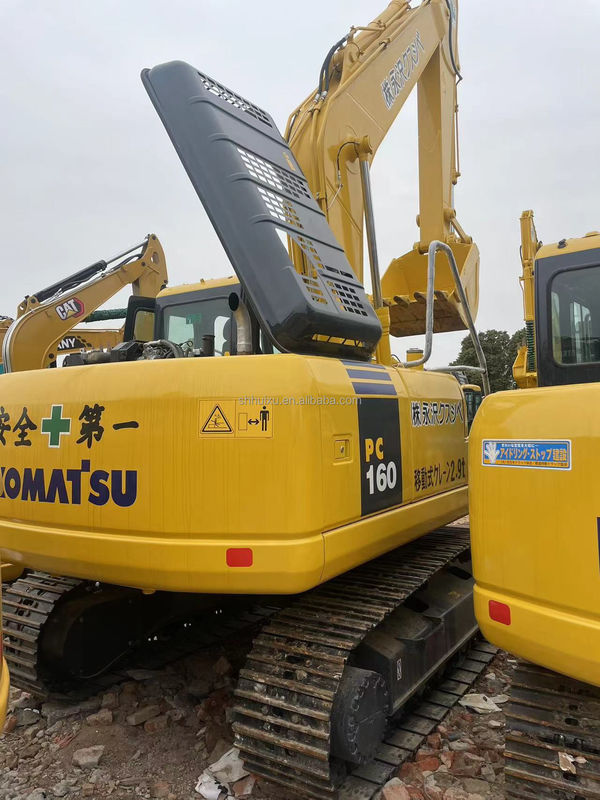 Χρησιμοποιούμενη χερσαία σκάφτρα Komatsu PC160 χρησιμοποιημένα μηχανήματα 16 τόνων Χρησιμοποιούμενες χερσαίες σκάφτριες μεταλλικών τρυπών μεταλλικές σκάφτριες μεταλλικές σκάφτριες για πώληση