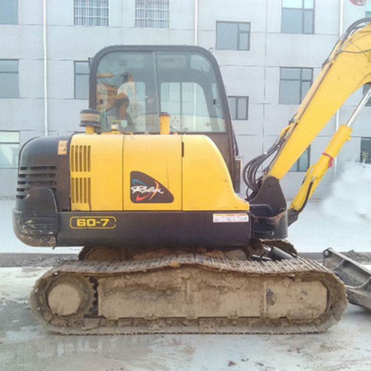 6 τόνων Χυουντάι Χρησιμοποιούμενα Excavators R60-7 Χρησιμοποιούμενα Excavator Crawler 60