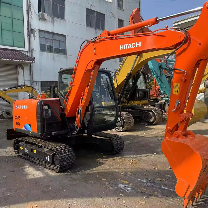 Αρχική Φαρμακευτική Κατασκευή Ποιότητας Hitachi χρησιμοποιημένες zx60 6 τόνων μίνι εκσκαφείς 60T Hitachi μηχανήματα εργοστασιακή τιμή