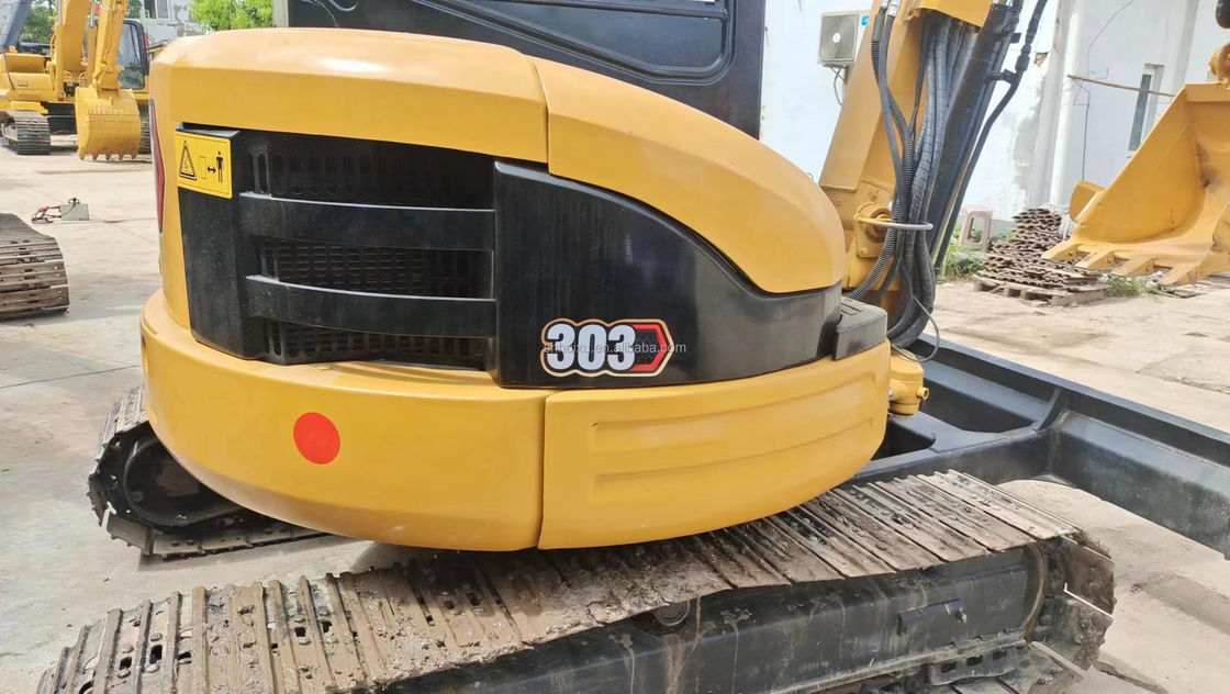 Χρησιμοποιούμενος μίνι εκσκαφέας CAT303 με οδηγό καμπίνα χειροκίνητος εκσκαφέα γης