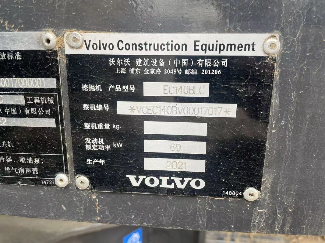 Χρησιμοποιούμενη εκσκαφέας Volvo EC140DL εκσκαφέας χρησιμοποιούμενο μηχάνημα εκσκαφέας volvo χρησιμοποιούμενο μεταχειρισμένο εκσκαφέα προς πώληση