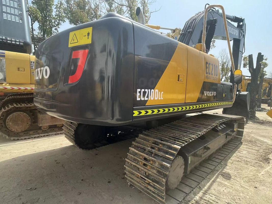 21000kg Χρησιμοποιούμενος υδραυλικός εξορυκτής μεταλλικής εξόρυξης Volvo Ec210 1.1m3 χωρητικότητα κουβάς