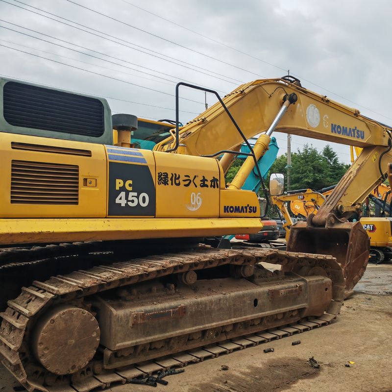 Χρησιμοποιούμενο αρχικό χρώμα εκσκαφέα komatsu PC450/μηχανή εκσκαφής χρησιμοποιούμενο εκσκαφέα Αρχική κατάσταση μηχανής