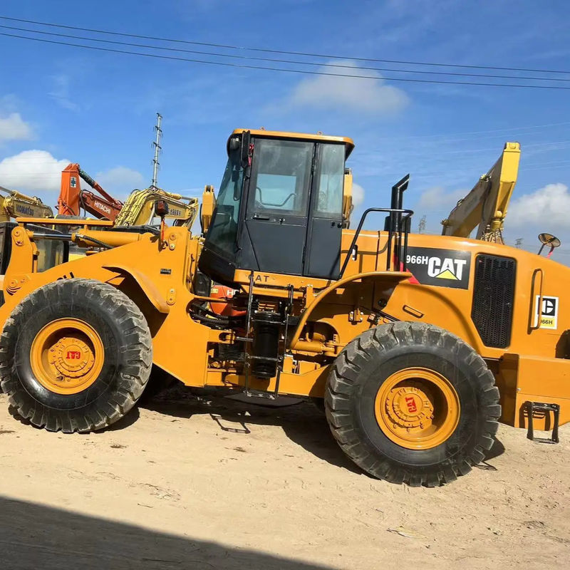 Χρησιμοποιούμενος φορτιστής 6 τόνων CAT966H χρησιμοποιούμενος κάμπιας 966 τροχός φορτιστής χρησιμοποιούμενος ελκυστήρας εκσκαφής