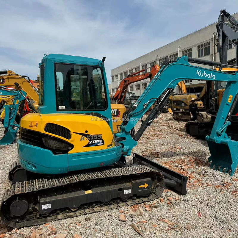 5.5 τόνος Μίνι μεταχειρισμένο εξορυκτήρα Kubota Kx155 Original Japan Crawler Digger