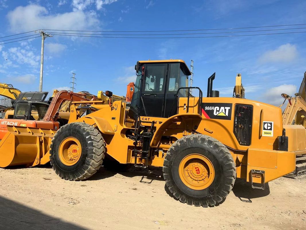 Χρησιμοποιούμενος φορτιστής 6 τόνων CAT966H χρησιμοποιούμενος κάμπιας 966 τροχός φορτιστής χρησιμοποιούμενος ελκυστήρας εκσκαφής