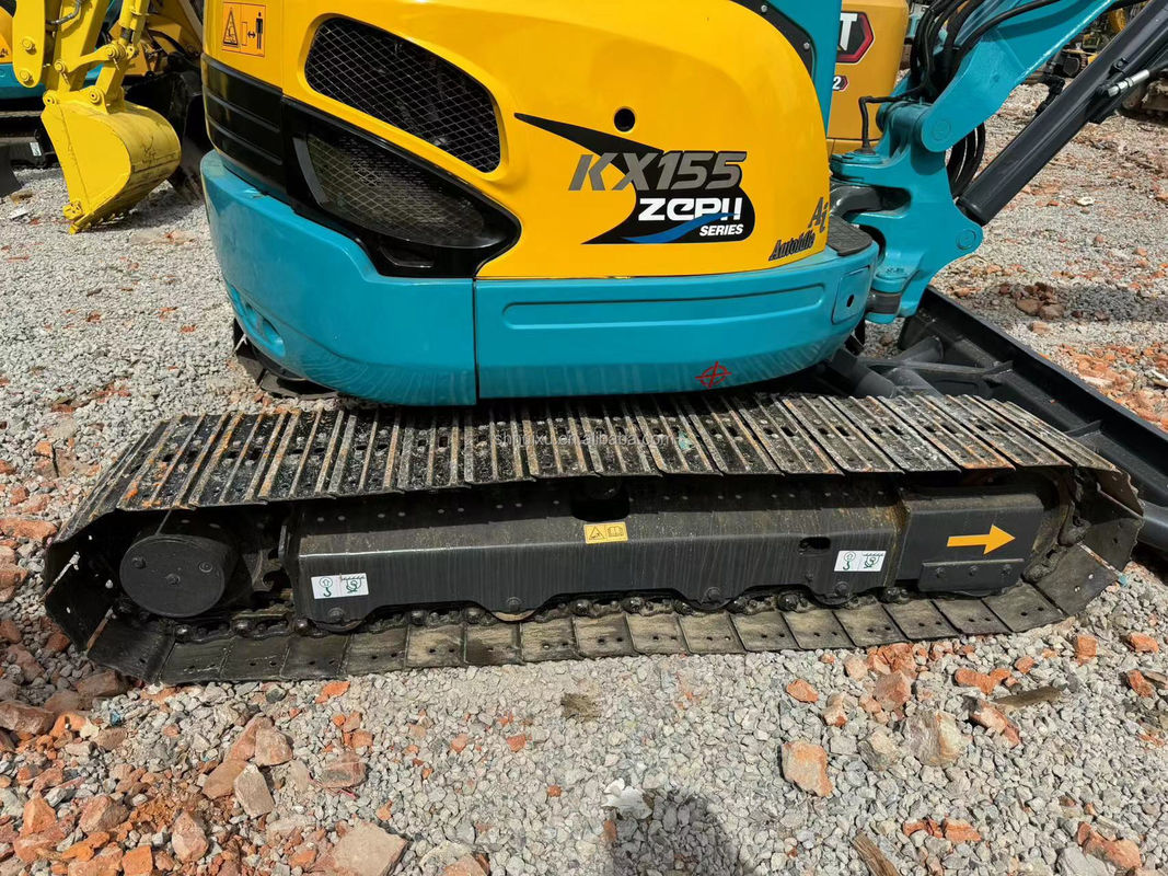 5.5 τόνος Μίνι μεταχειρισμένο εξορυκτήρα Kubota Kx155 Original Japan Crawler Digger