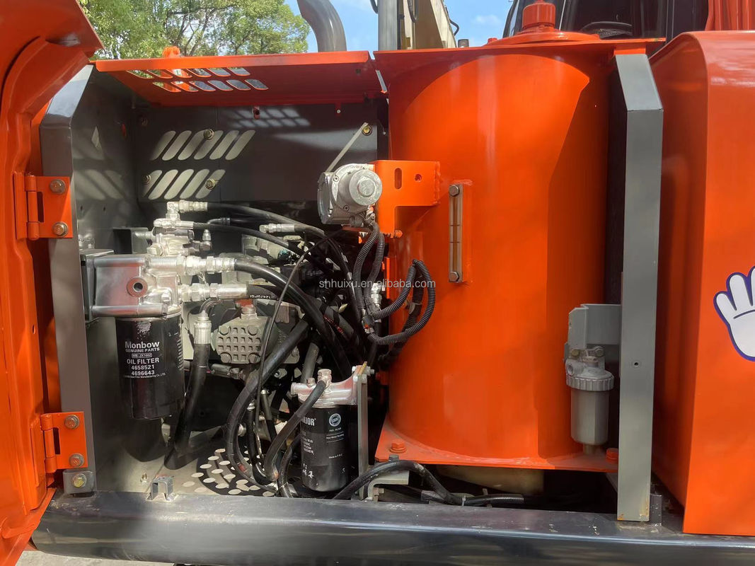 12000kg Zx120 Χρησιμοποιούμενος εξορυκτής Hitachi δεύτερο χέρι με πρωτότυπη μπογιά 0,51m3
