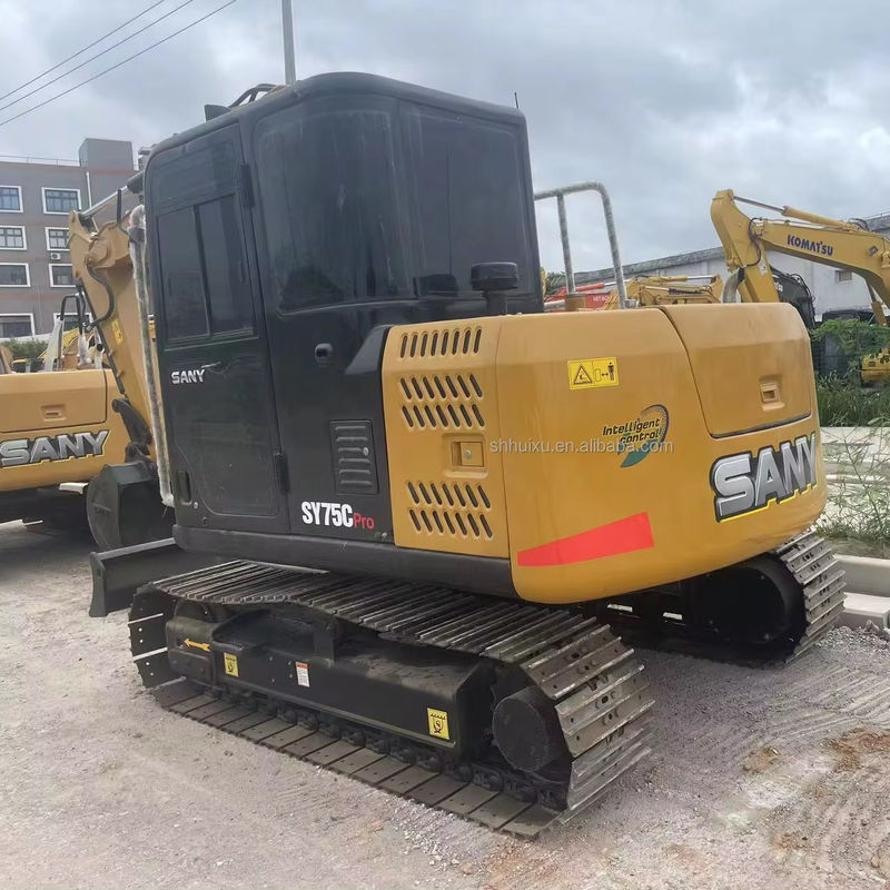 7.5 τόνος Χρησιμοποιούμενος Sany Excavator Δεύτερο χέρι Sany Crawler Excavator Sany75