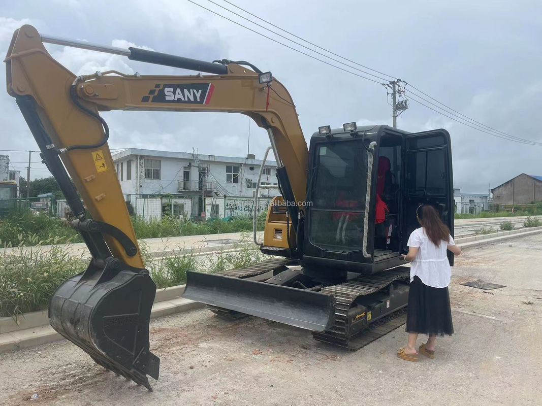 7.5 τόνος Χρησιμοποιούμενος Sany Excavator Δεύτερο χέρι Sany Crawler Excavator Sany75
