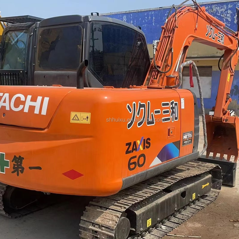6000KG Zx60 Χρησιμοποιούμενος εξορυκτής Hitachi Αρχικό χρώμα Χρησιμοποιούμενος εξορυκτής Hitachi Mini