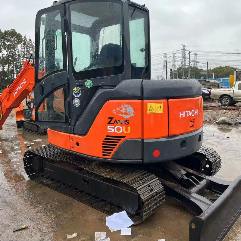 5500kg Χρησιμοποιούμενος Μίνι Εκσκαφέας Hitachi Zx50u Χρησιμοποιούμενος Εκσκαφέας Αρχικό χρώμα