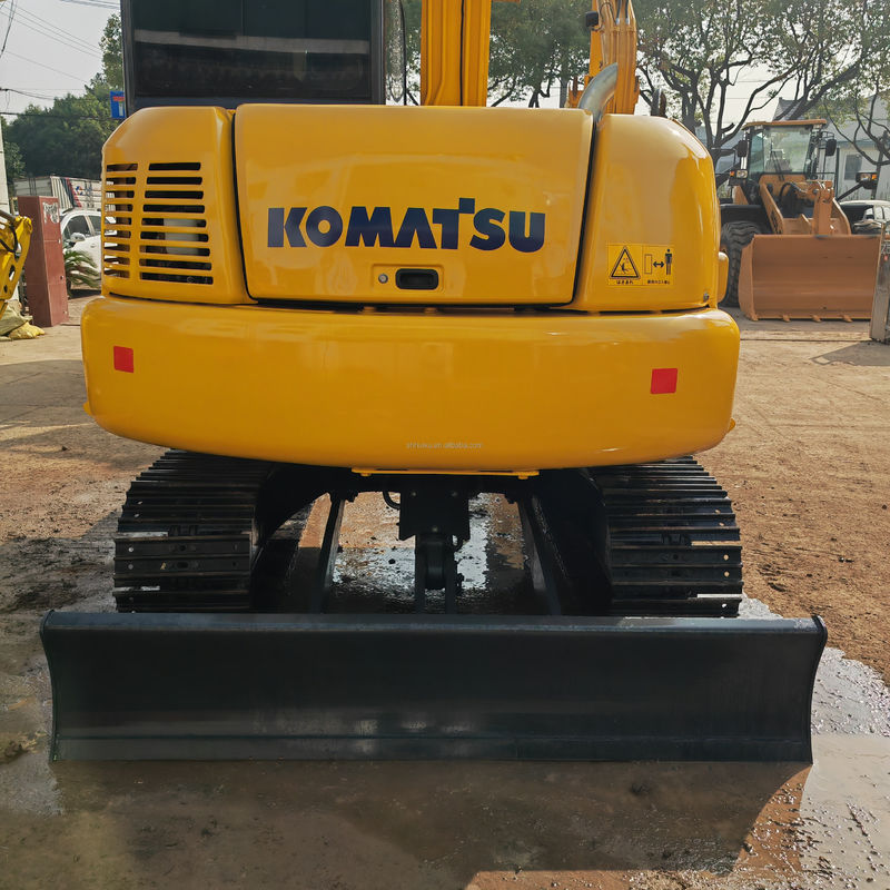 7 Τόνος Χρησιμοποιούμενο Komatsu Pc70 8 Δεύτερο χέρι Pc70 8 Komatsu 7000KG 0,3m3 χωρητικότητα κουβάς
